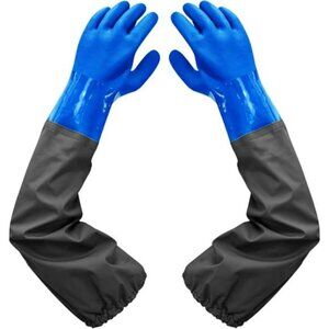 Heavy Duty Waterproof PVC Chemical Resistant Long Rubber Gloves